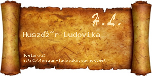 Huszár Ludovika névjegykártya